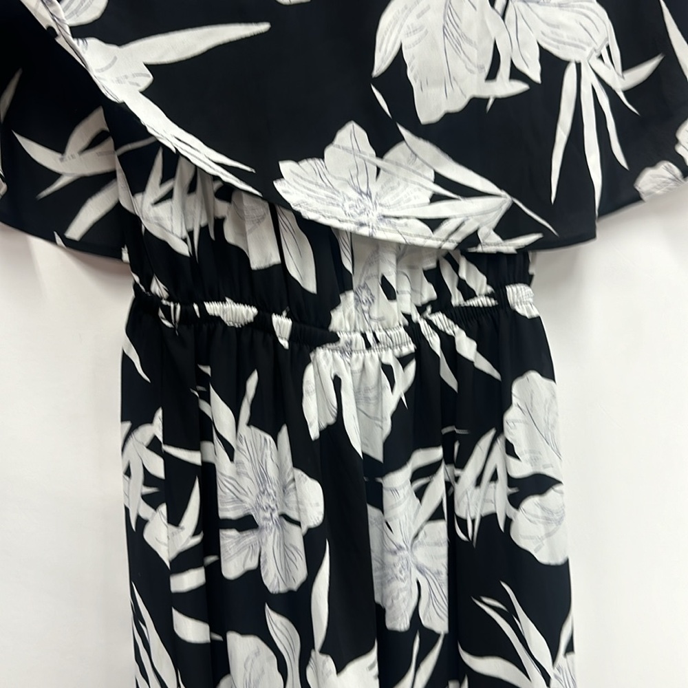 Show Me Your Mumu Hacienda Maxi Dress black and white floral xs - Picture 5 of 8